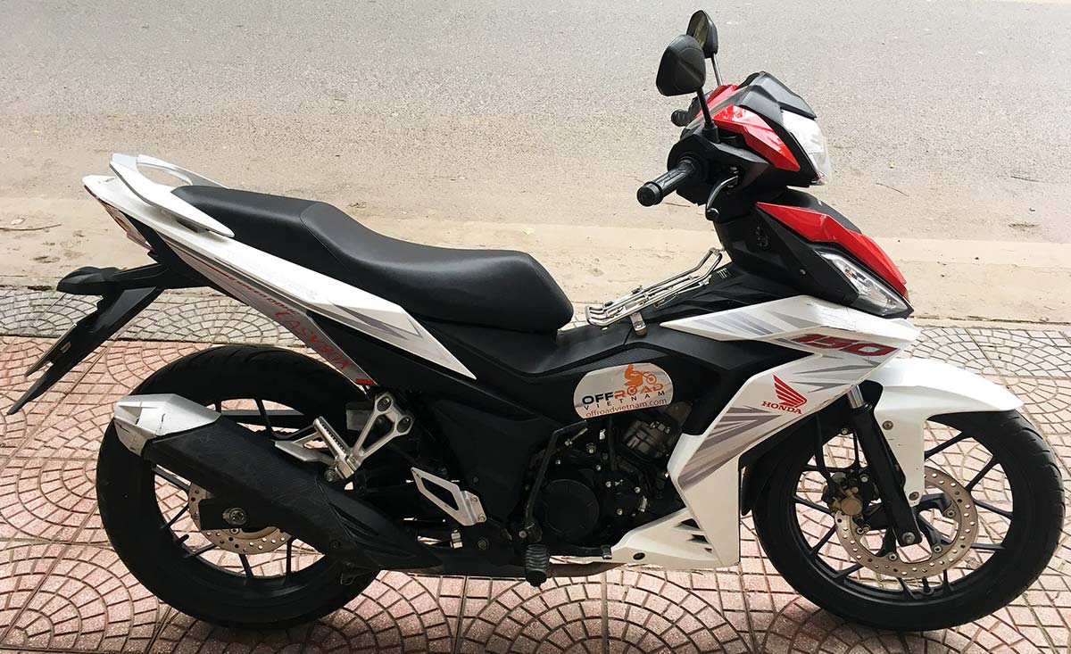 Vietnam Off-road Motorbike Tours - Our Bikes: Honda touring scooter Winner 150cc