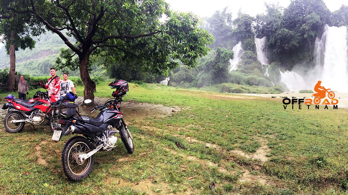 Vietnam Off-road Motorbike Tours - 15 Days Big North. Vietnam motorcycle tours in 15 days, big North loop Vietnam motorbike tours in 15 days, big North loop. Ban Gioc waterfalls.