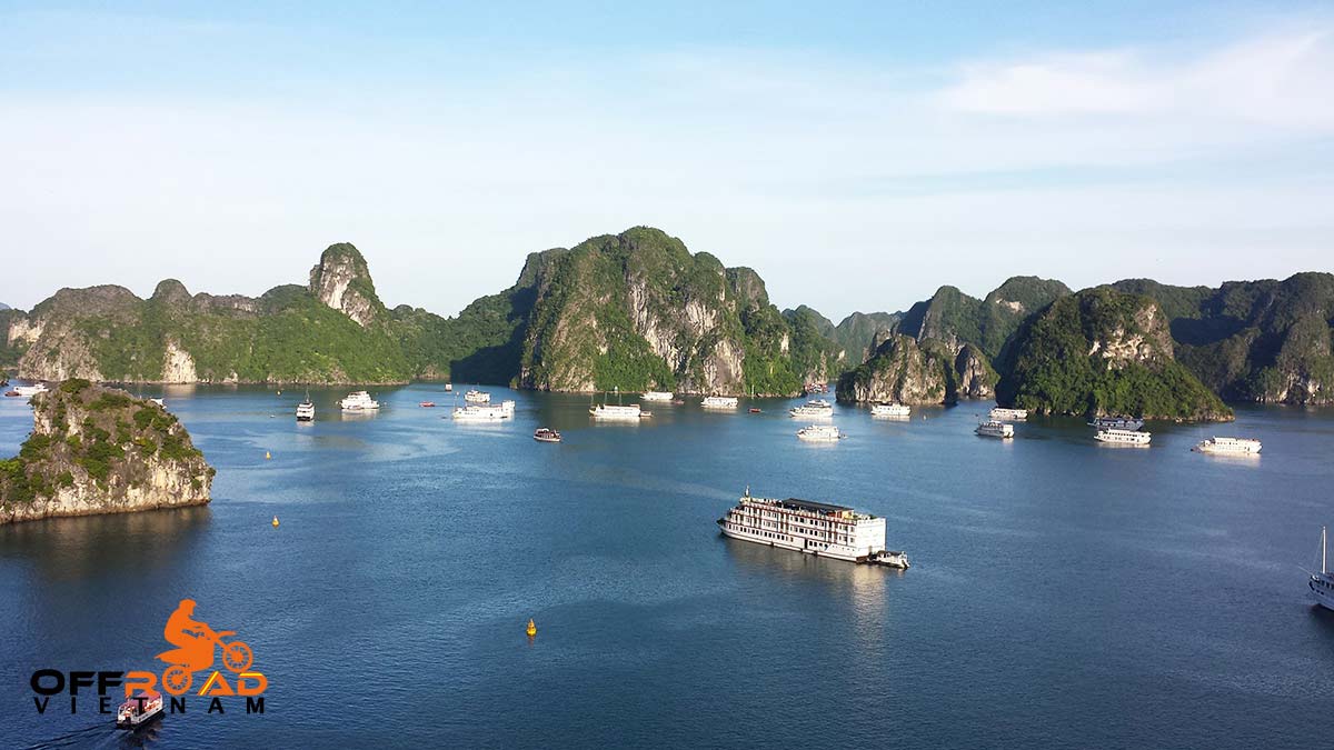 Northeast Vietnam motorcycle tours in 8 days with an extension to Halong Bay, a UNESCO Heritage site
